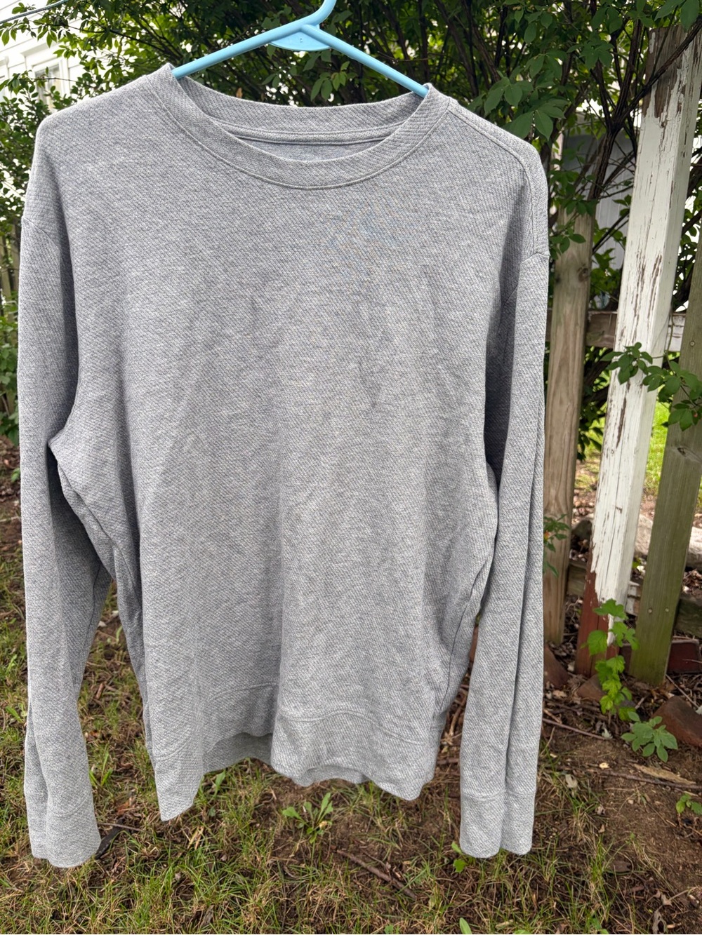 Express Men's Crewneck Sweater in Heather Gray